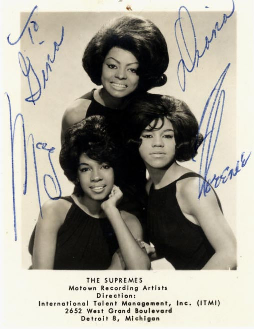 The Supremes Autograph Autogramm | ID 15923004375421