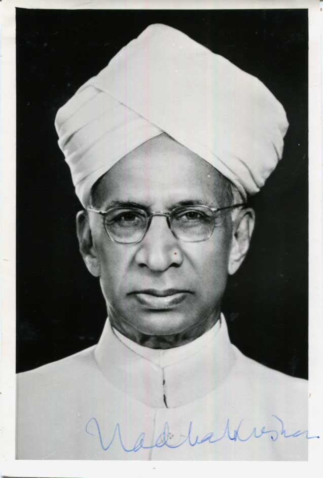 Sarvepalli Radhakrishnan Autograph Autogramm | ID 15924029489533