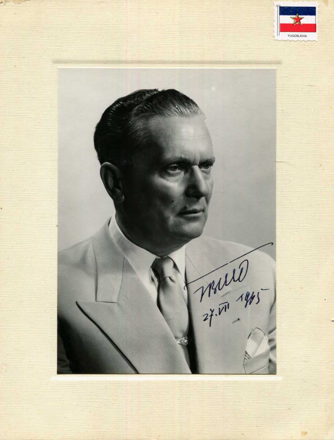Josip Broz TITO Autograph