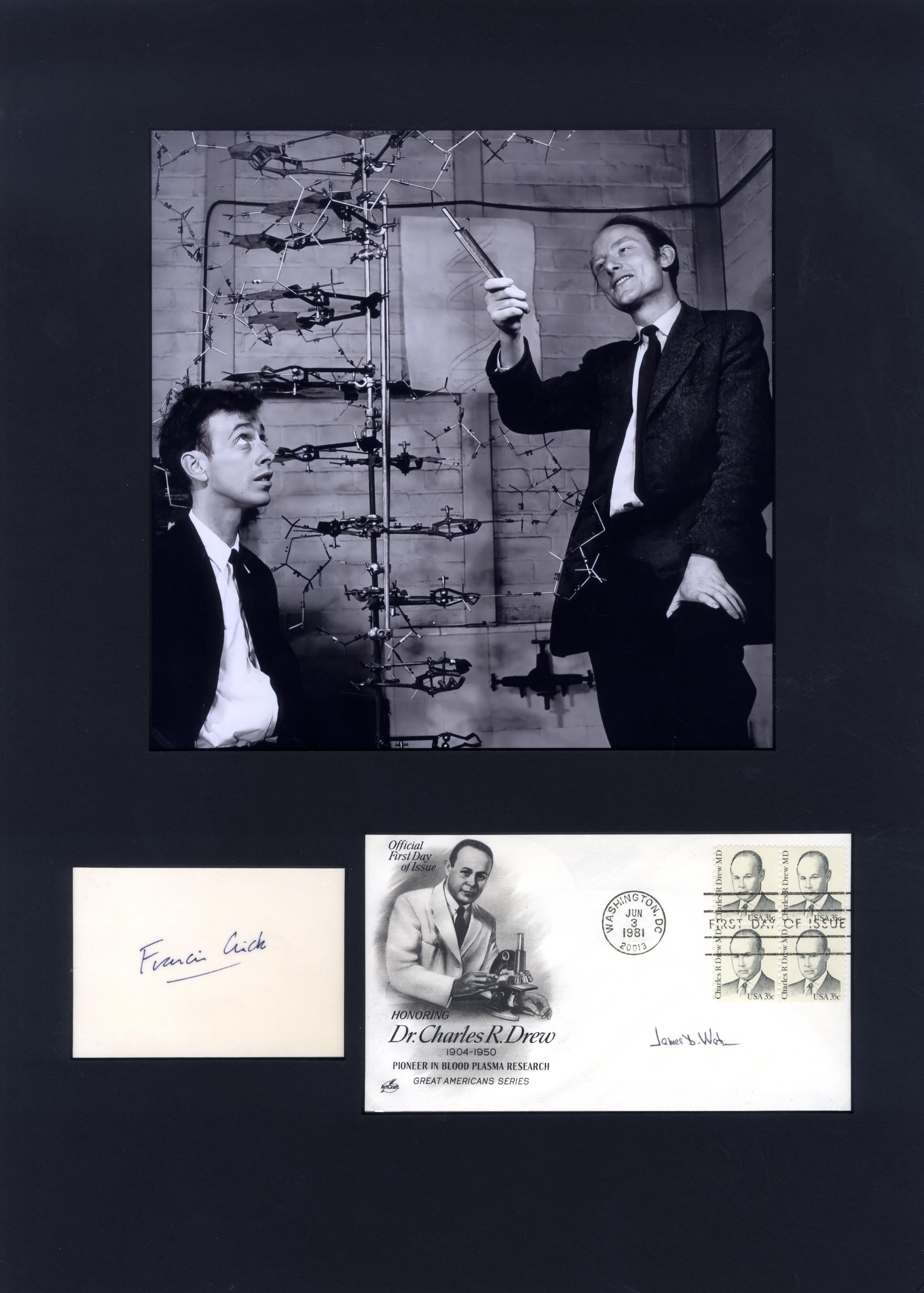 James Watson & Francis Crick Autographs