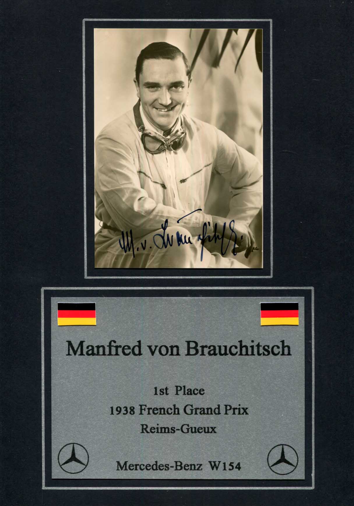 Manfred von Brauchitsch Autograph Autogramm | ID 15927858528637