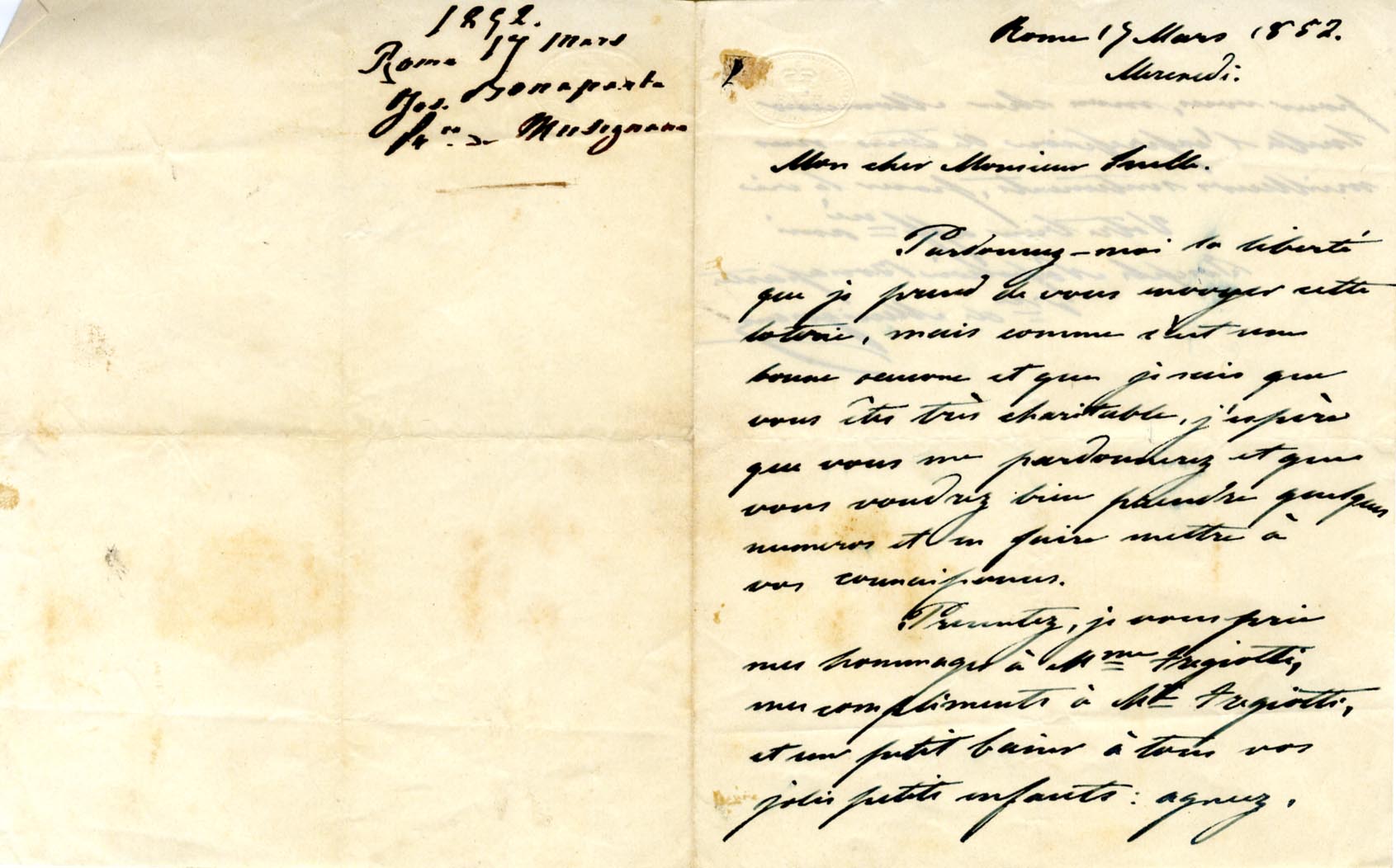 Napoléon Bonaparte family (4) Autographs