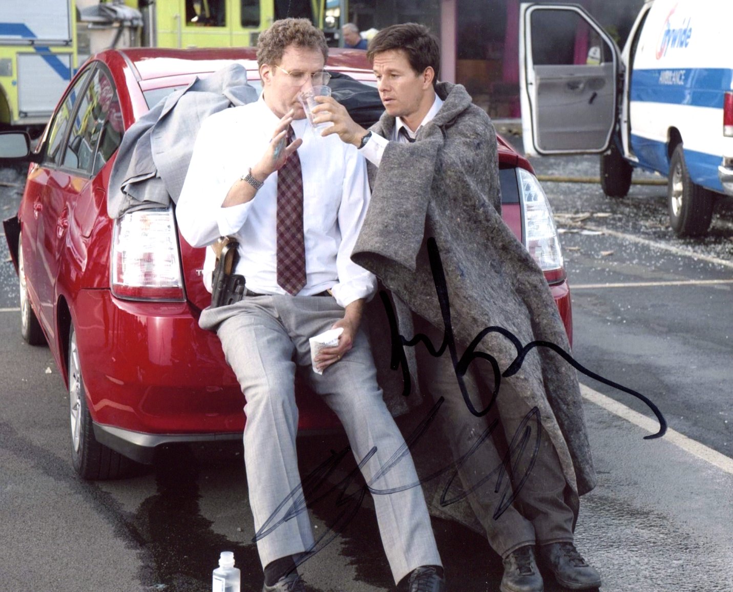 Mark &amp; Will Wahlberg &amp; Ferrell Autograph Autogramm | ID 15930903757181