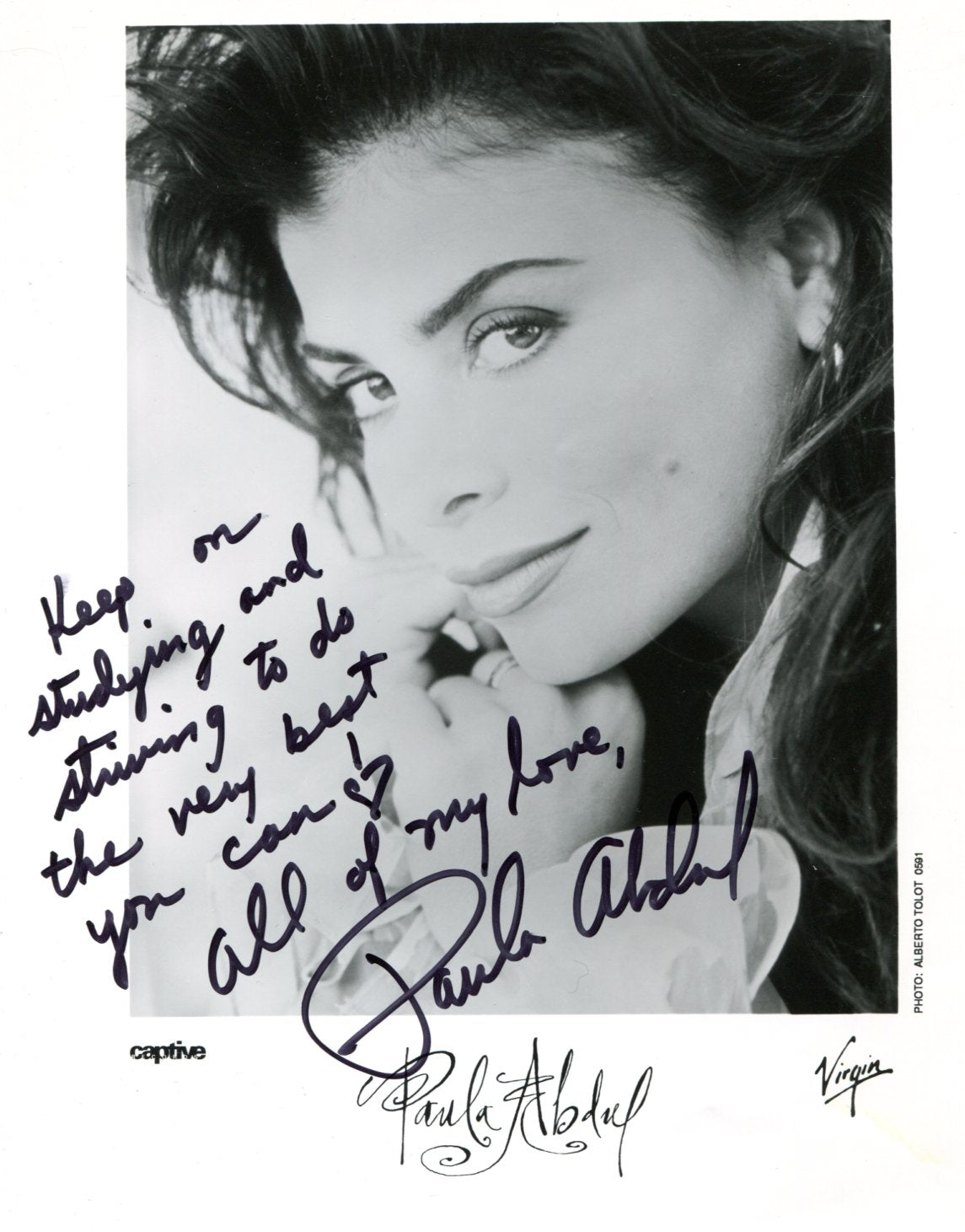 Paula Abdul Autograph Autogramm | ID 15940954554749
