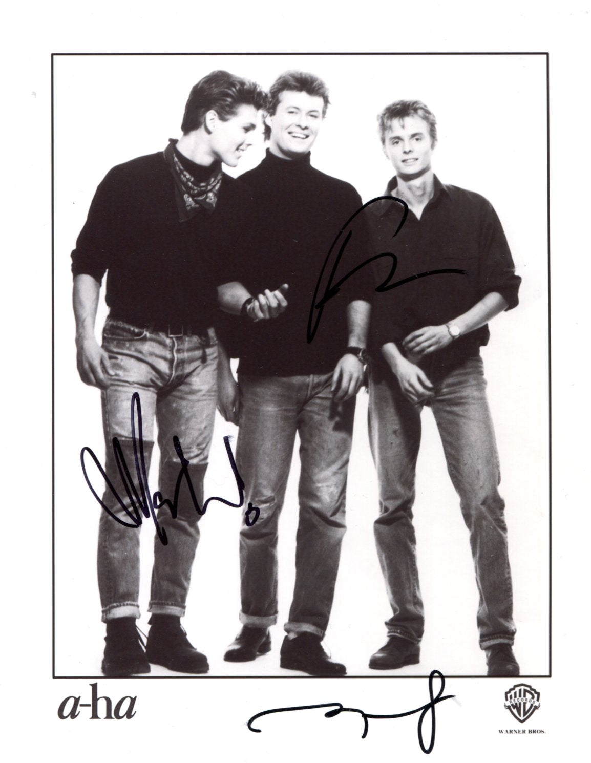 Morten &amp; Magne &amp; Paul Harket &amp; Furuholmen &amp; Waaktaar-Savoy Autograph Autogramm | ID 15940974346621