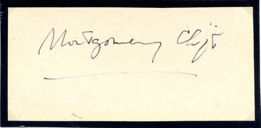 Montgomery Clift Autograph Autogramm | ID 15943249133949