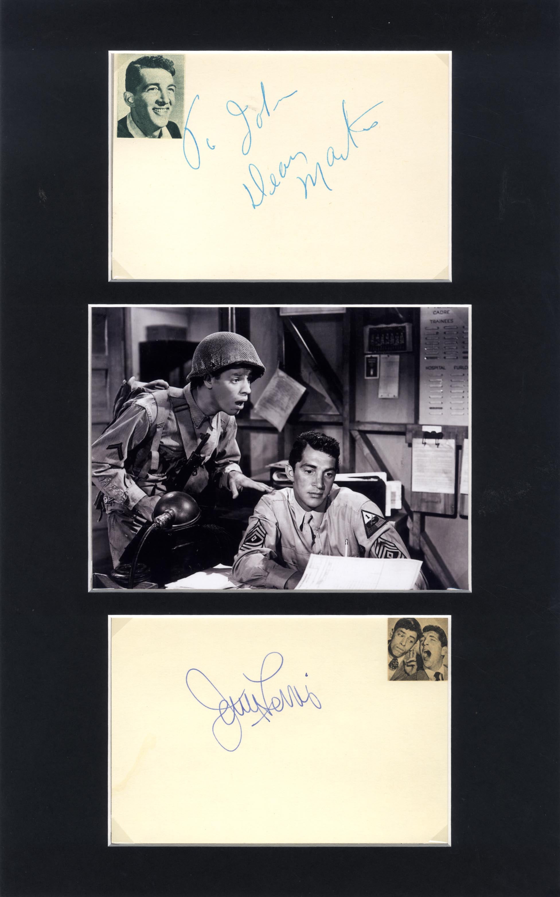 Dean Martin & Jerry Lewis Autographs
