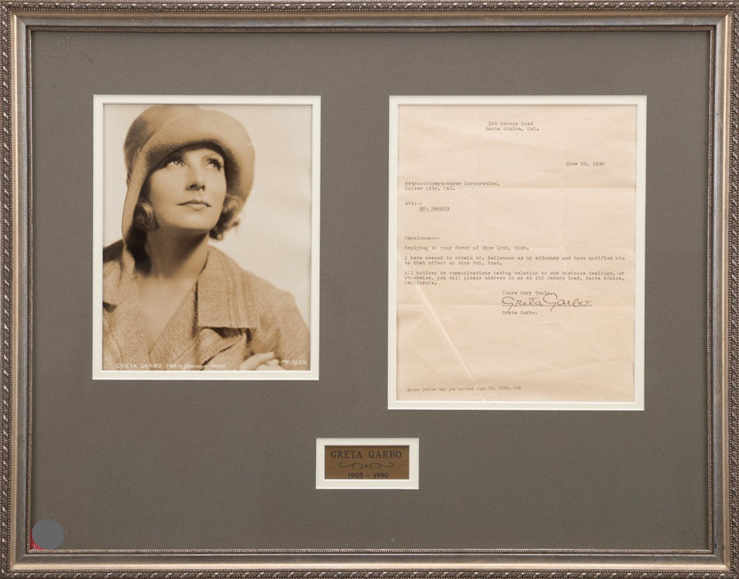 Greta Garbo Autograph