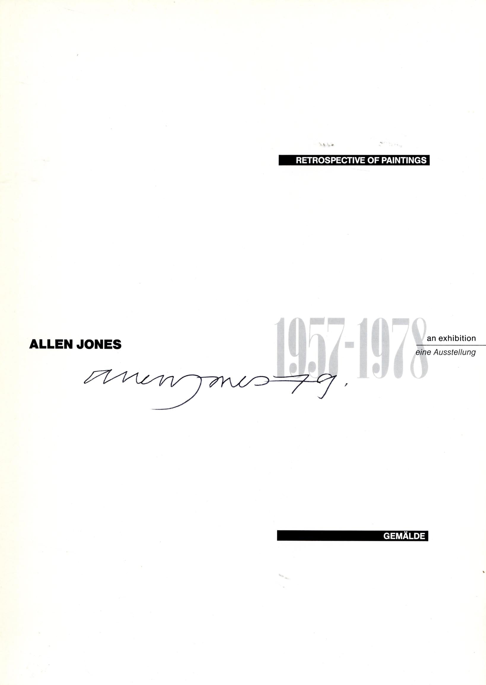 Allen Jones Autograph