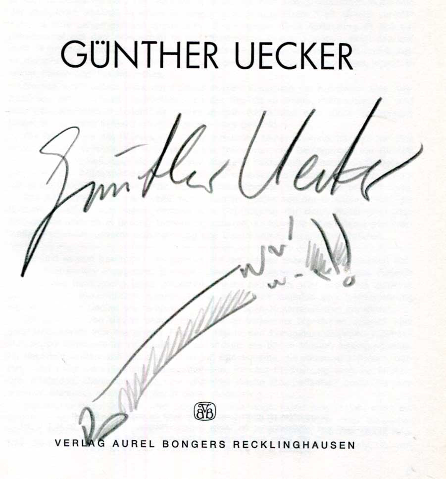Günther Uecker Autograph