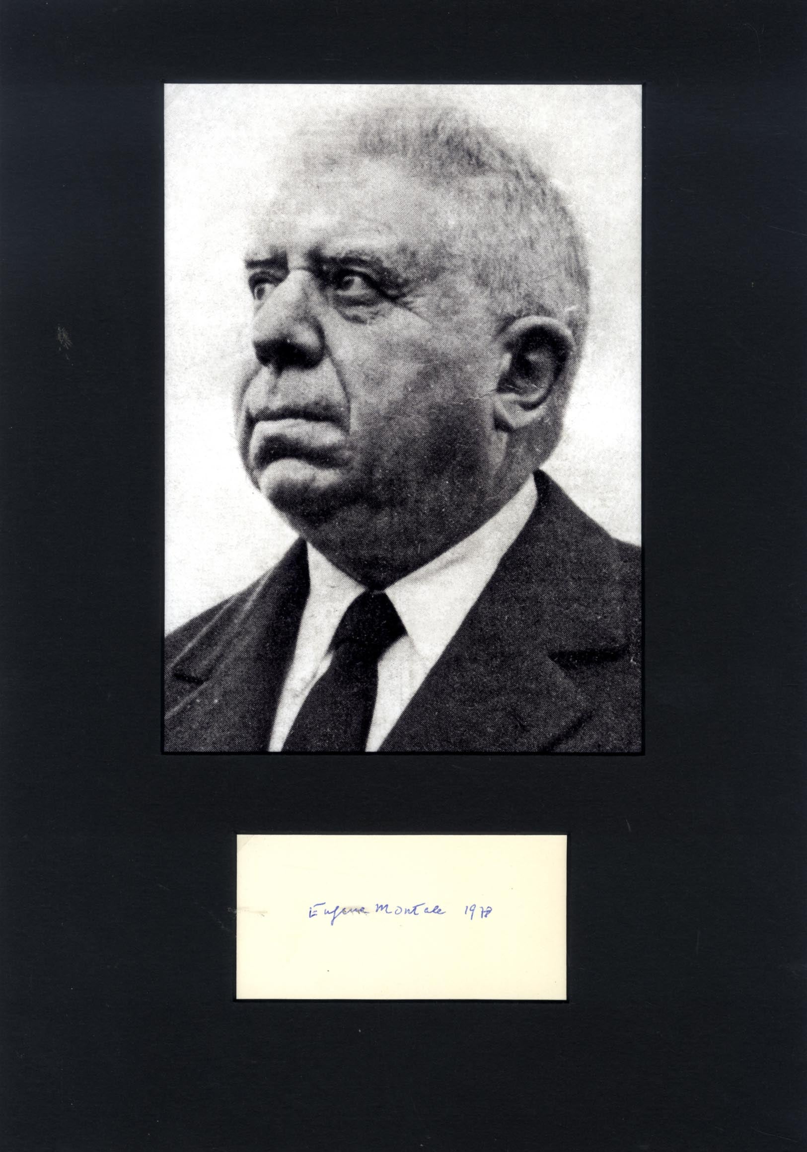 Eugenio Montale Autograph Autogramm | ID 15960832115069