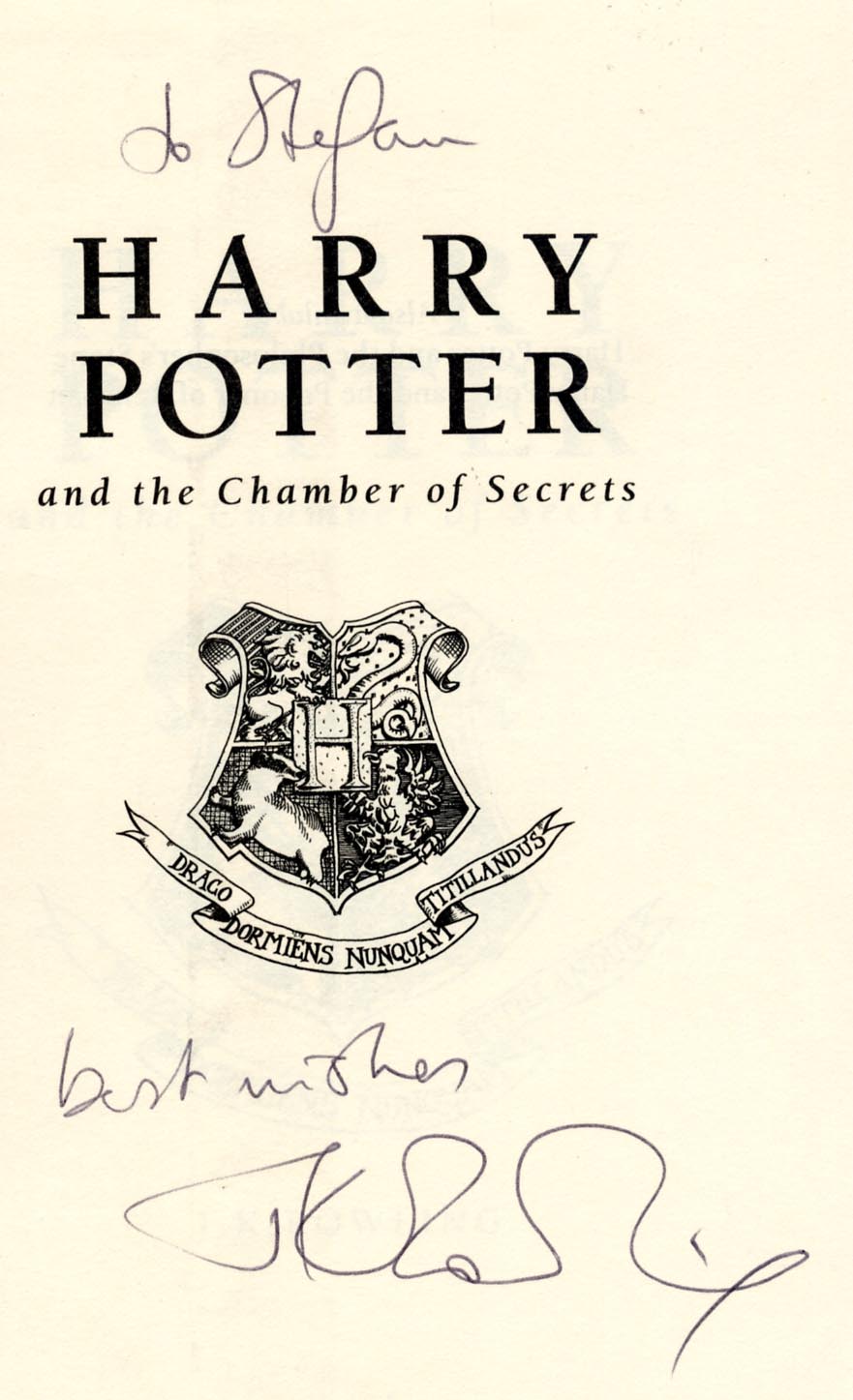 J.K. Rowling Autograph