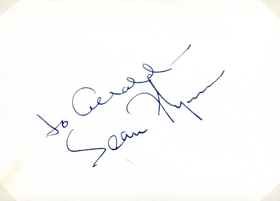 Sean Flynn Autograph Autogramm | ID 15960982782333