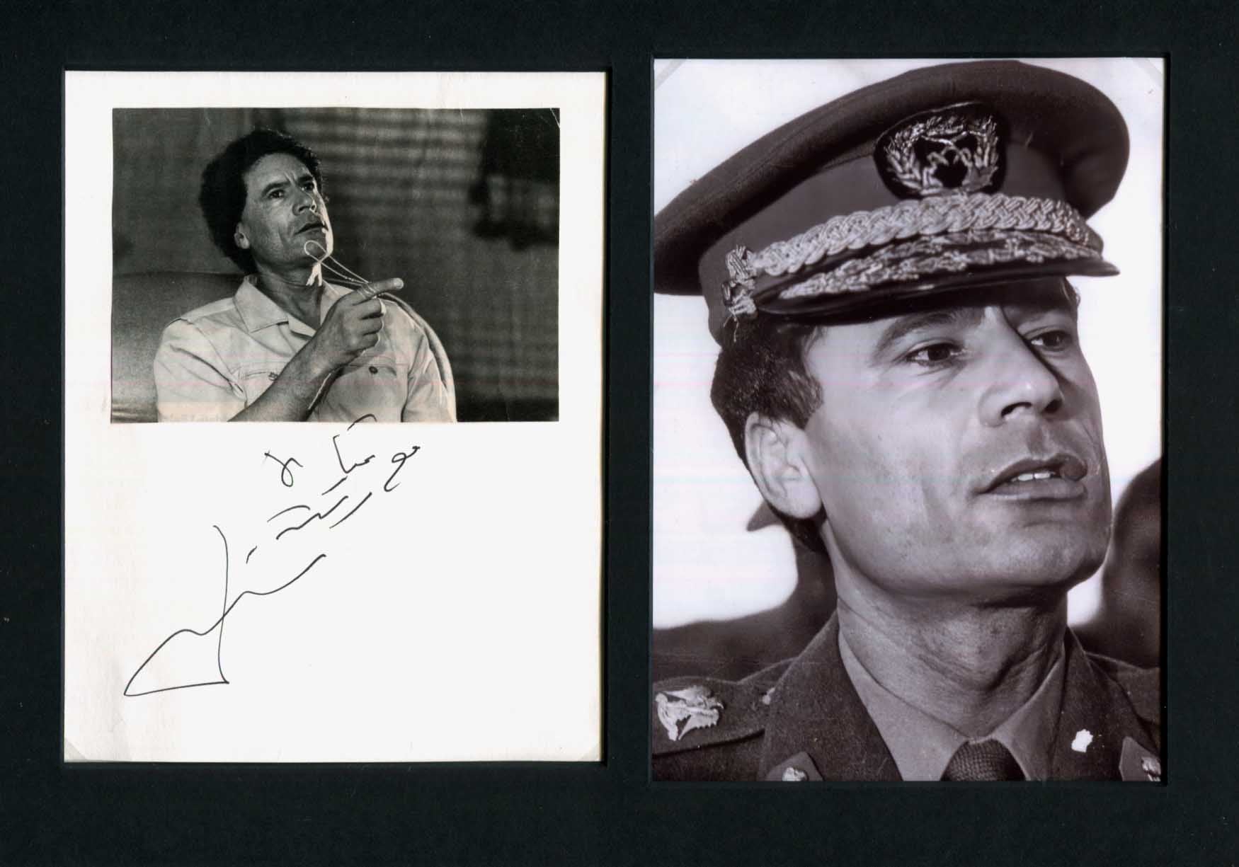 Muammar el Gaddafi Autograph Autogramm | ID 15961789071741