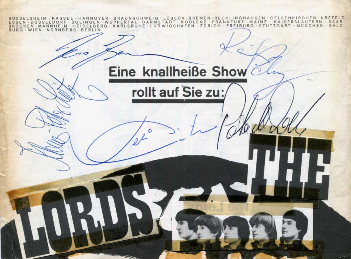 The Lords (band) Autographs