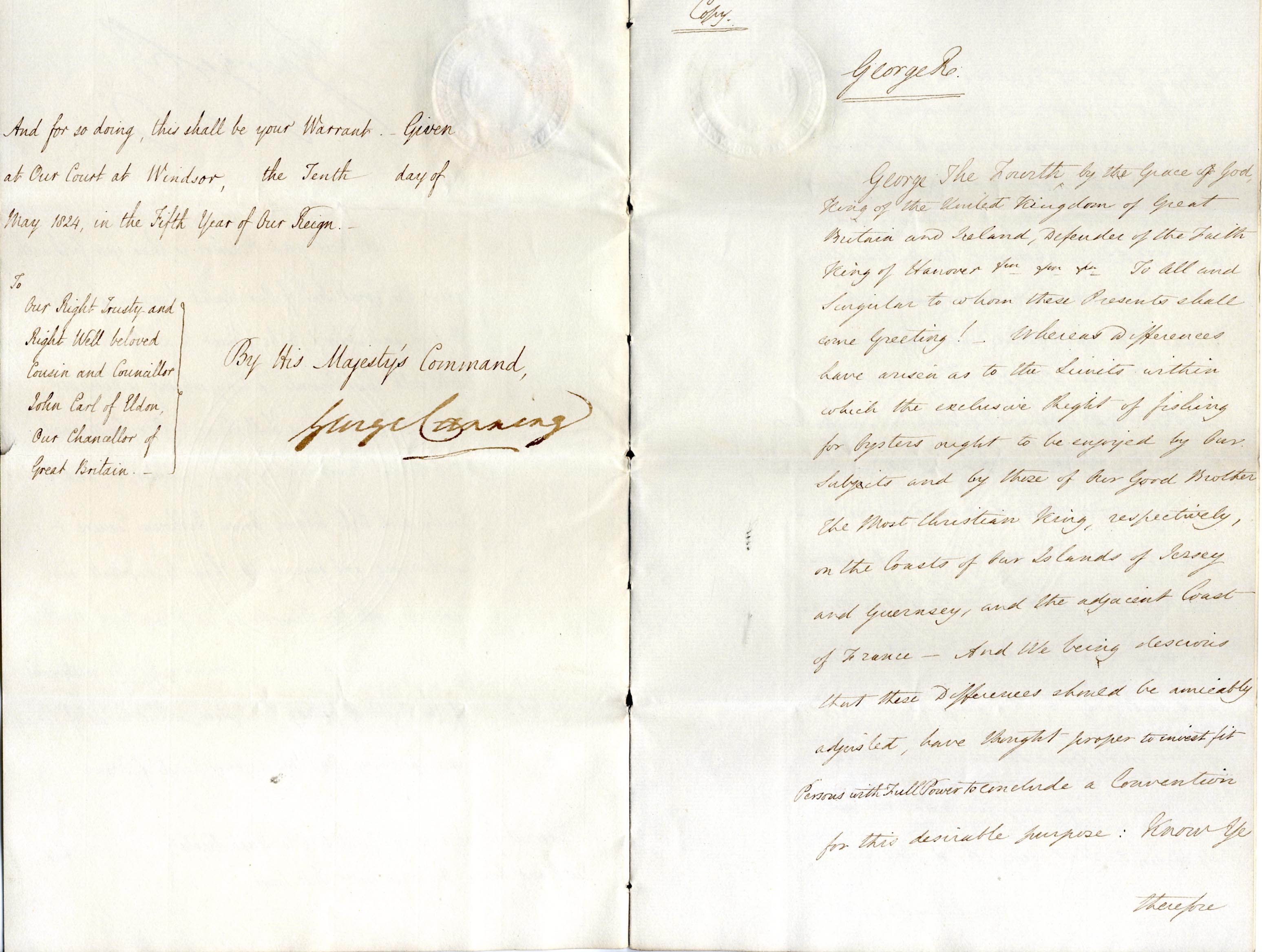 King George IV Autograph