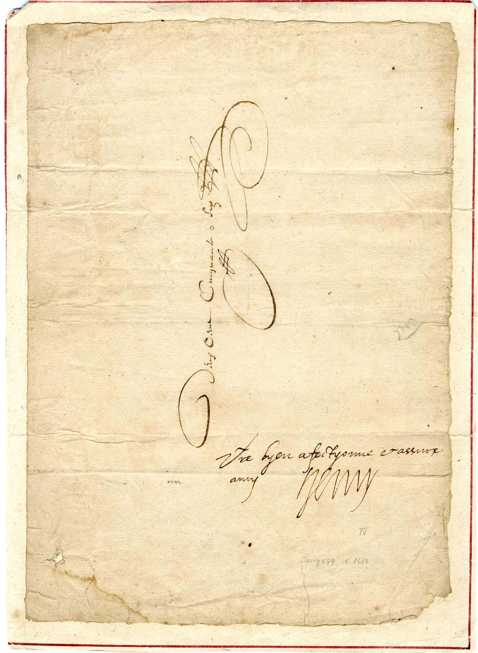 König Henry IV. von Frankreich Autogramm