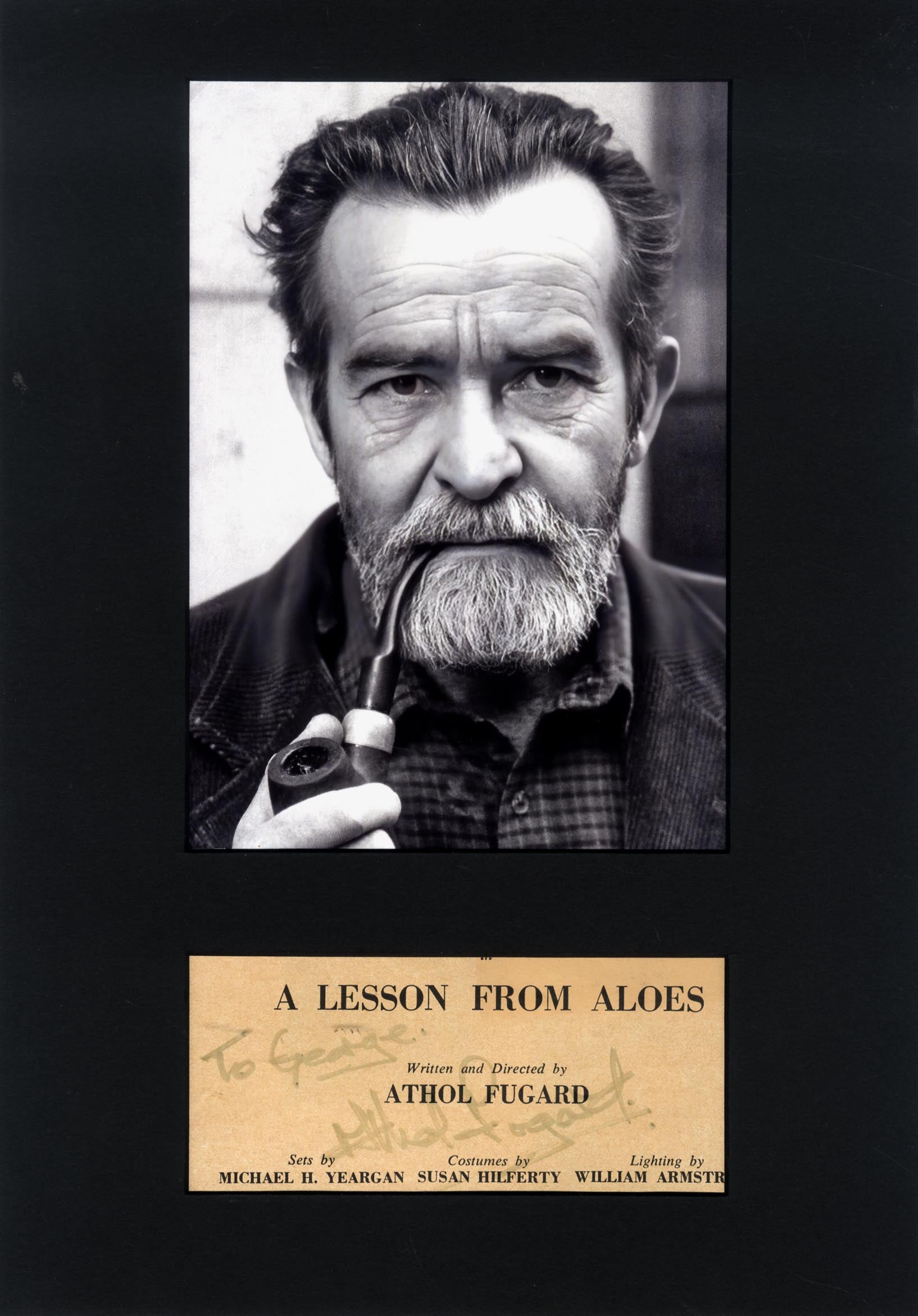 Harold Athol Lanigan Fugard Autograph Autogramm | ID 15974843941245