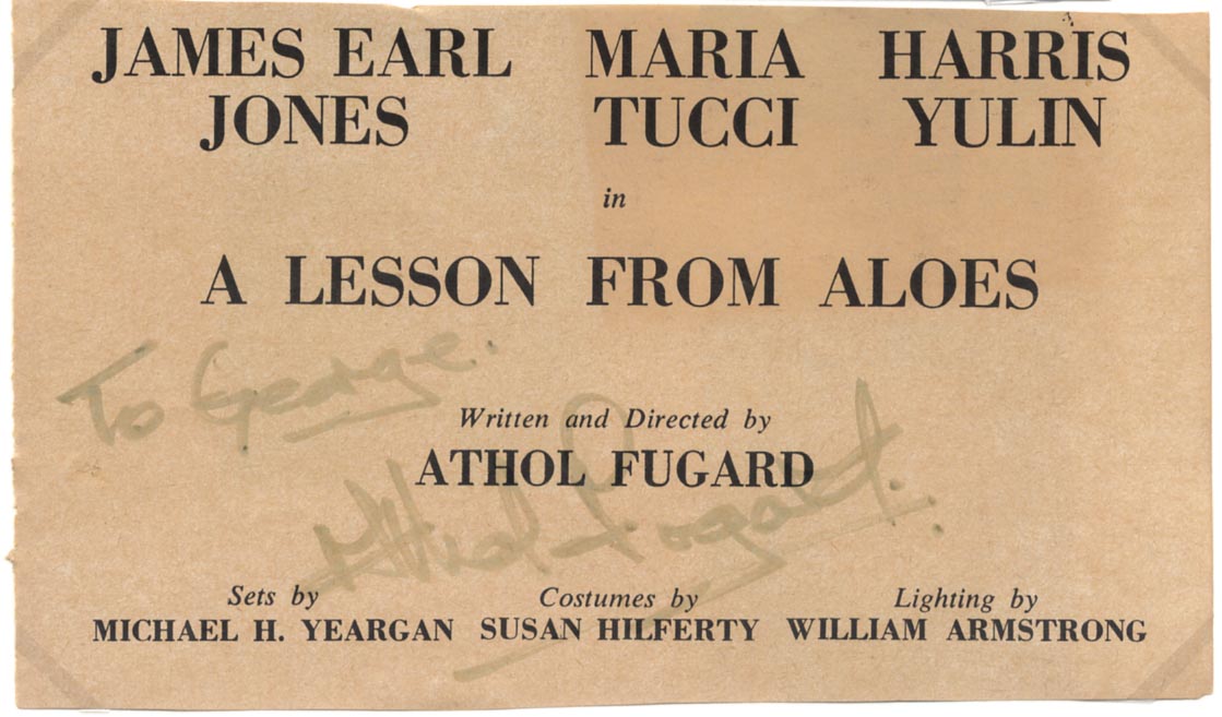 Harold Athol Lanigan Fugard Autograph Autogramm | ID 15974843941245