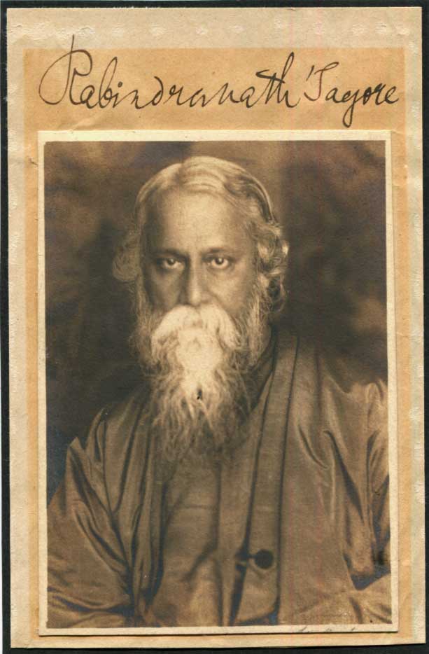 Rabindranath Tagore Autograph Autogramm | ID 15974995624317