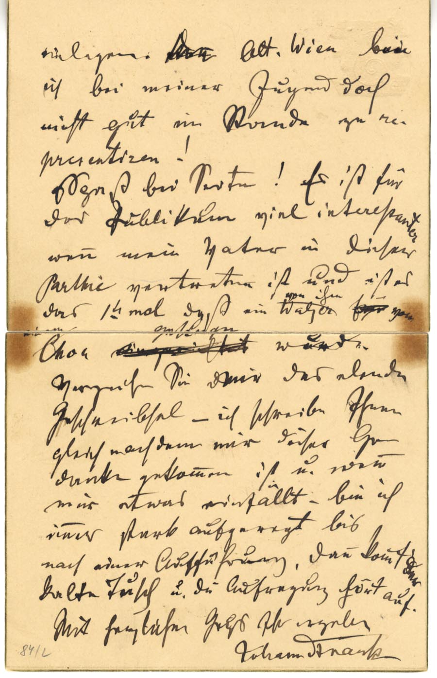 Johann Strauss II Autographs
