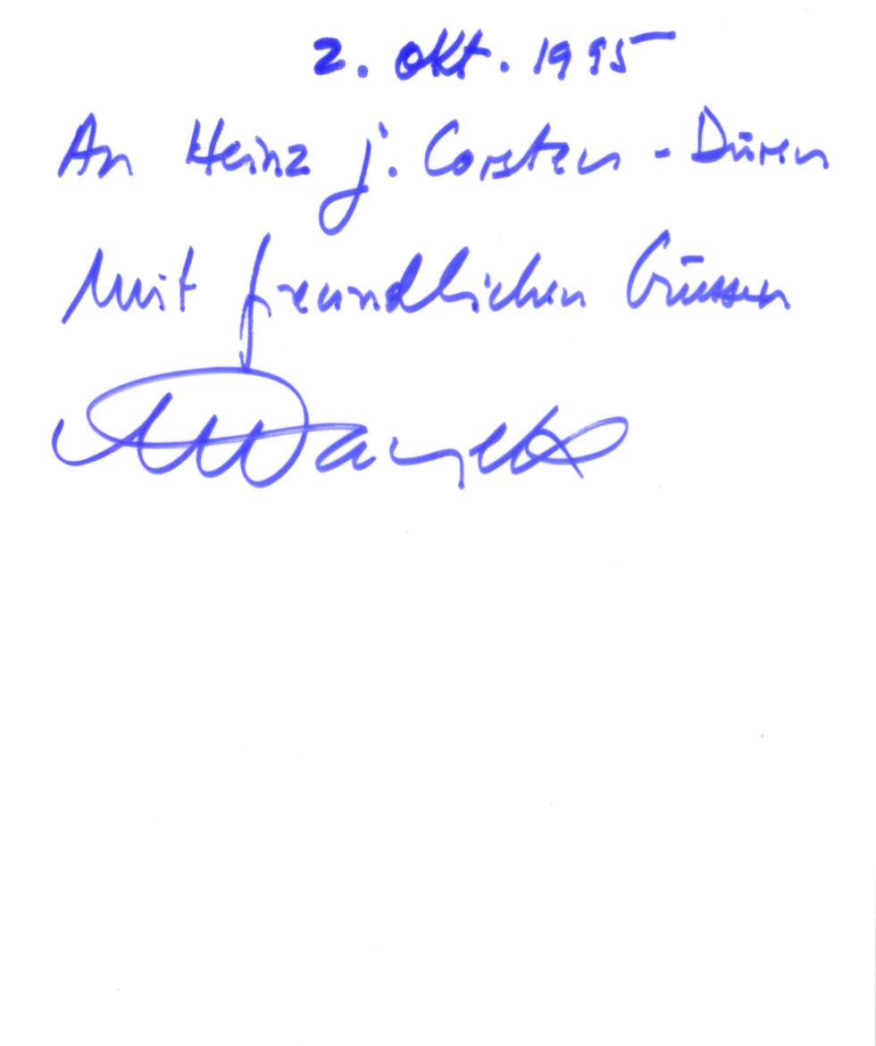 Nicolas Hayek Autograph