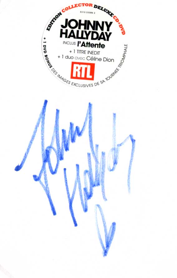 Johnny Hallyday Autograph Autogramm | ID 15982253605245