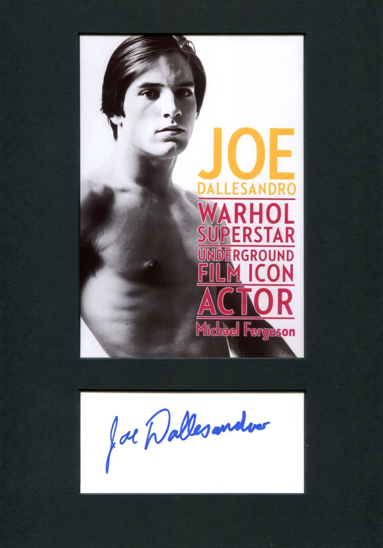 Joseph Angelo Dallesandro Autograph Autogramm | ID 15984144482685