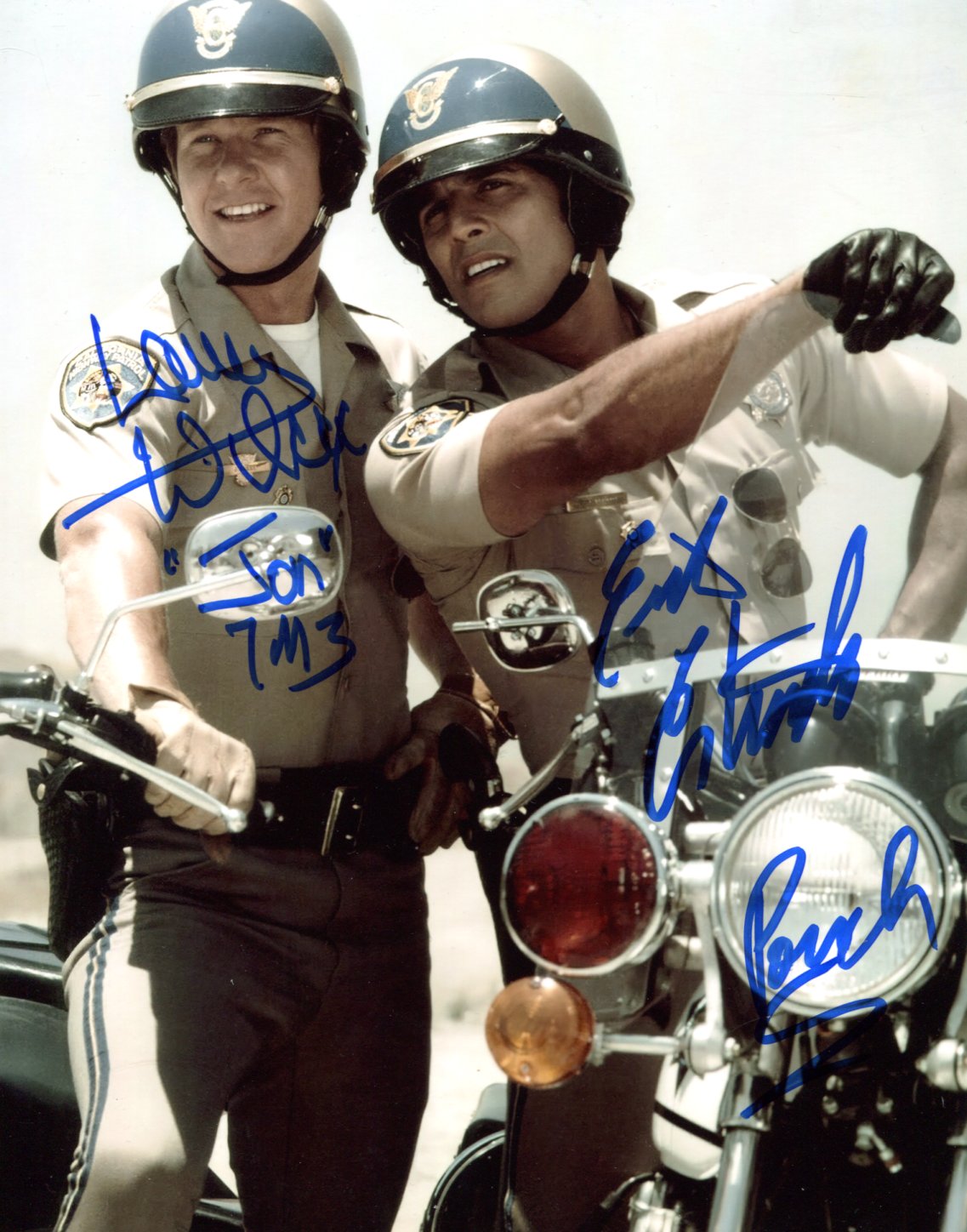 Larry Wilcox & Erik Estrada Autographs