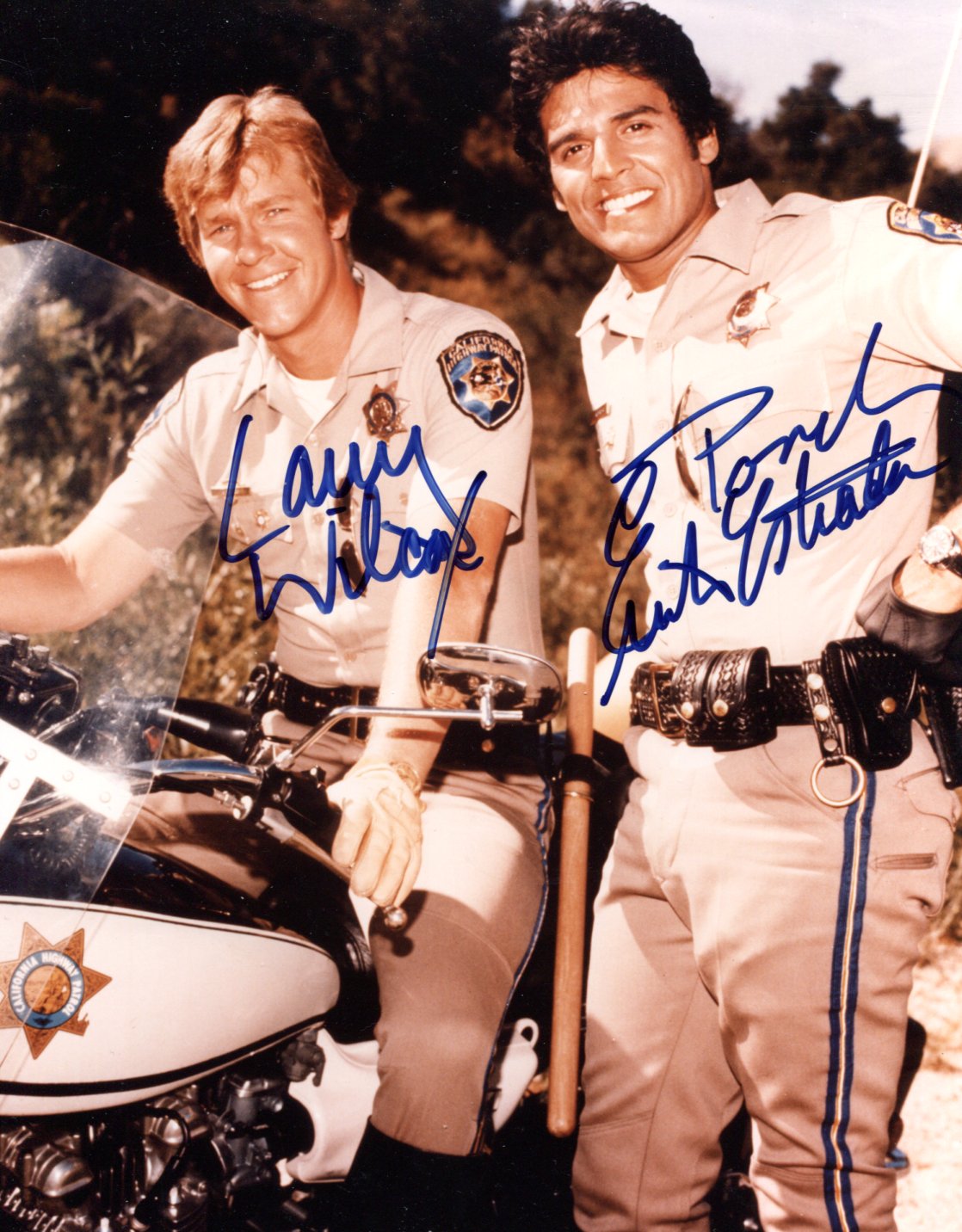 Larry &amp; Erik Wilcox &amp; Estrada Autograph Autogramm | ID 15986130387325