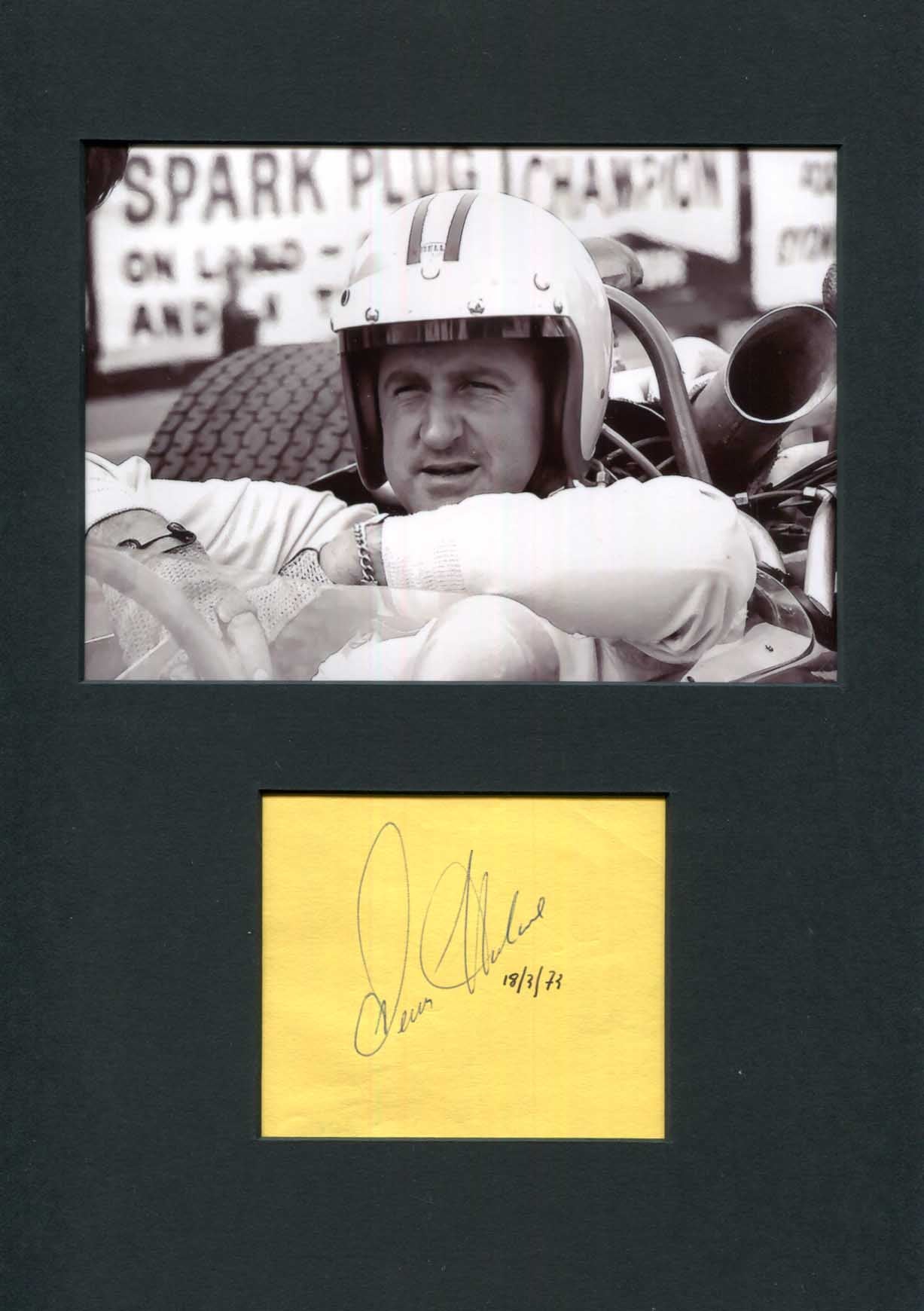 Denis Hulme Autograph