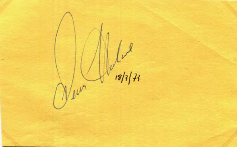 Denis Hulme Autograph