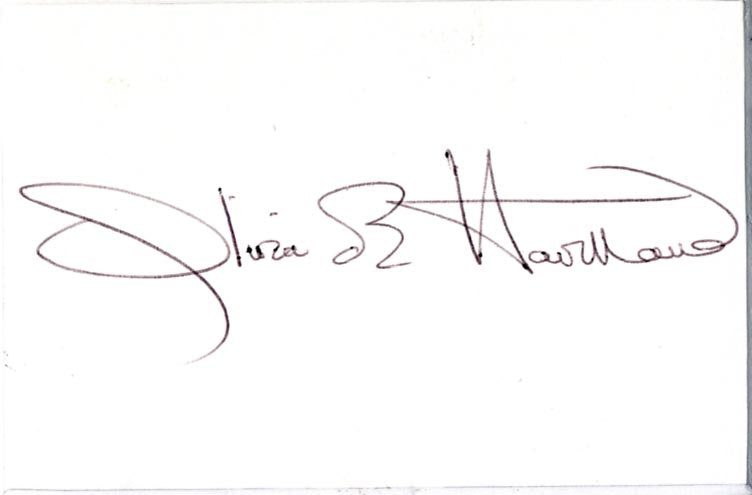 Errol Flynn & Olivia de Havilland Autogramme