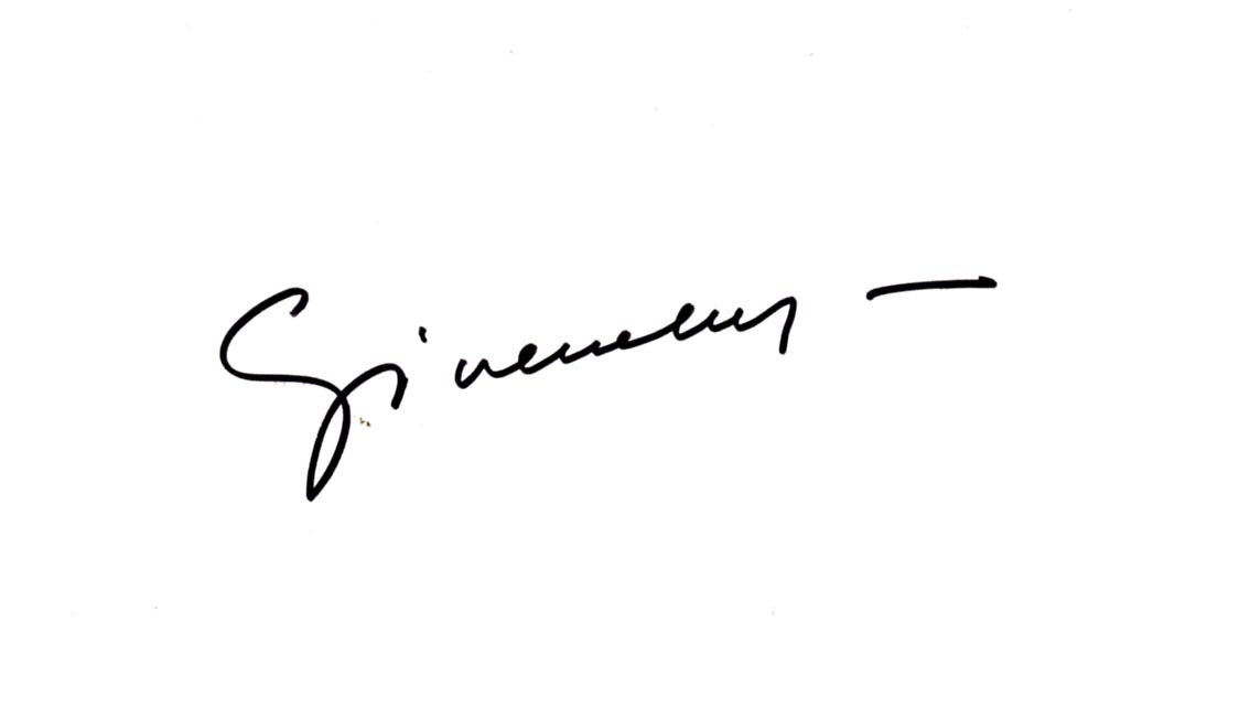 Hubert de Givenchy Autograph Autogramm | ID 15997829316989