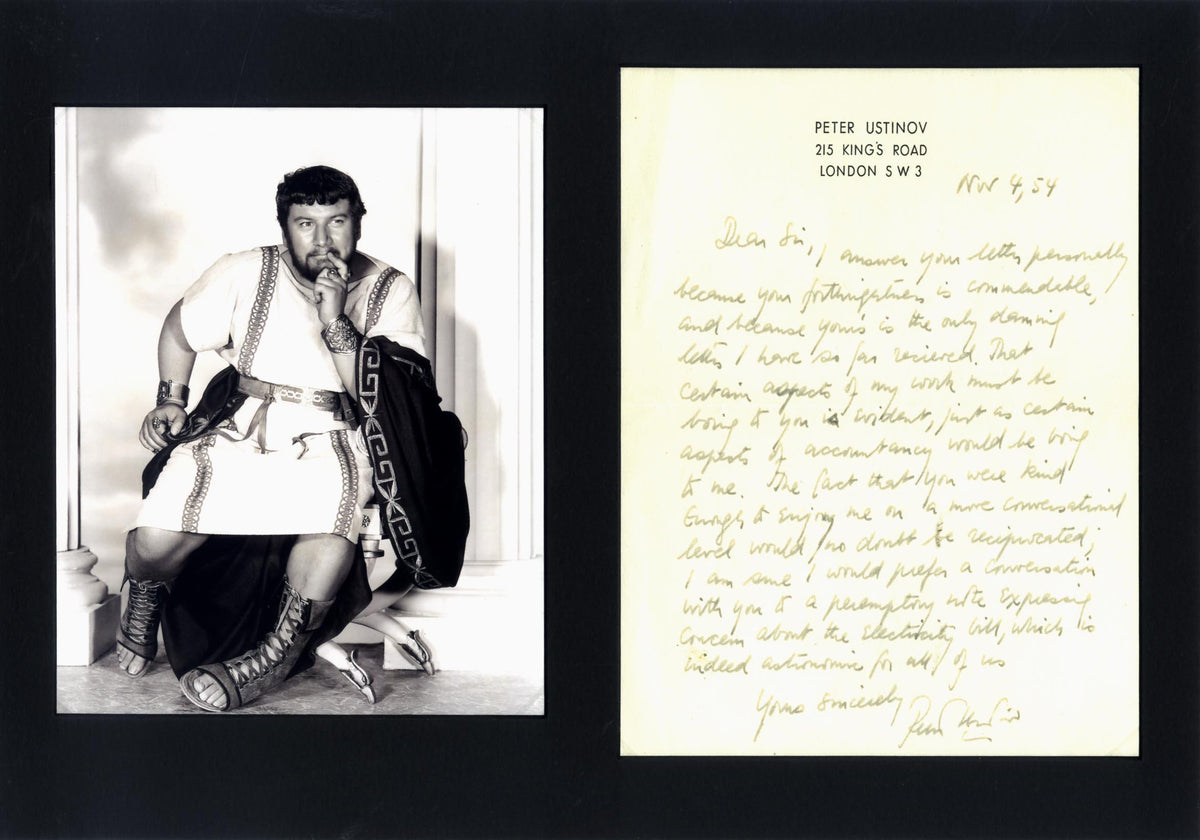 Peter Ustinov Autogramm