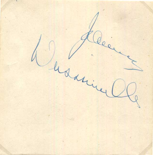 Johnny Weissmüller Autograph Autogramm | ID 15998682988925