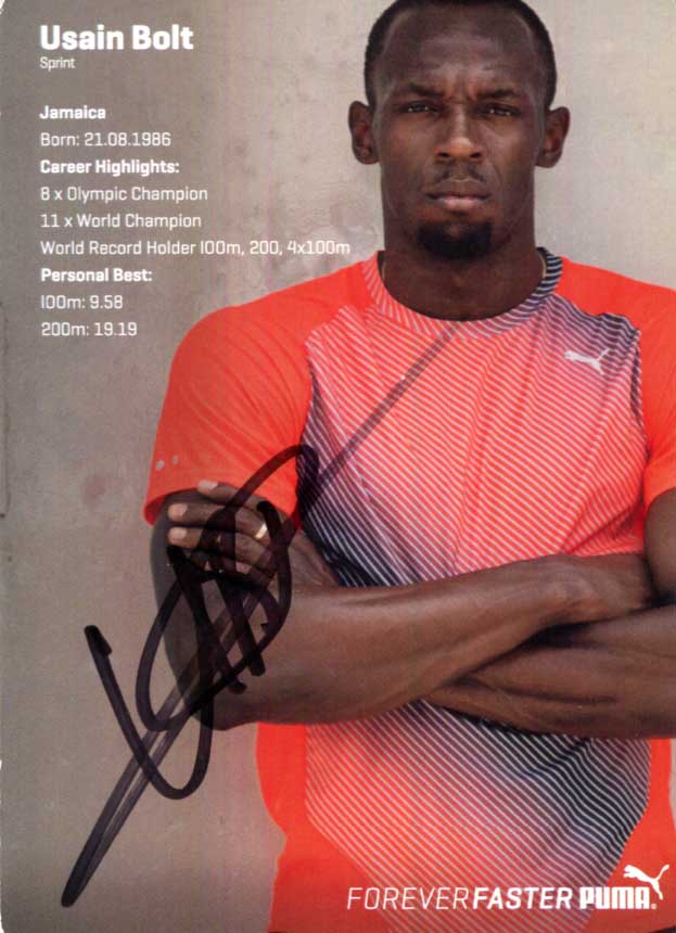 Usain Bolt Autograph Autogramm | ID 15999122145661