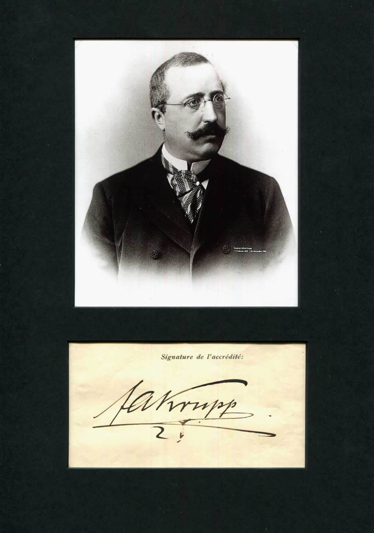 Friedrich Alfred Krupp Autograph Autogramm | ID 16002811887997