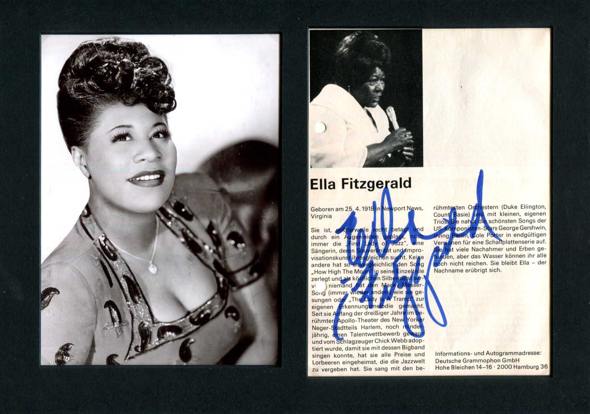 Ella Fitzgerald Autograph Autogramm | ID 16003633676669