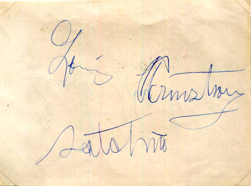 Louis Armstrong Autograph Autogramm | ID 16003638231421