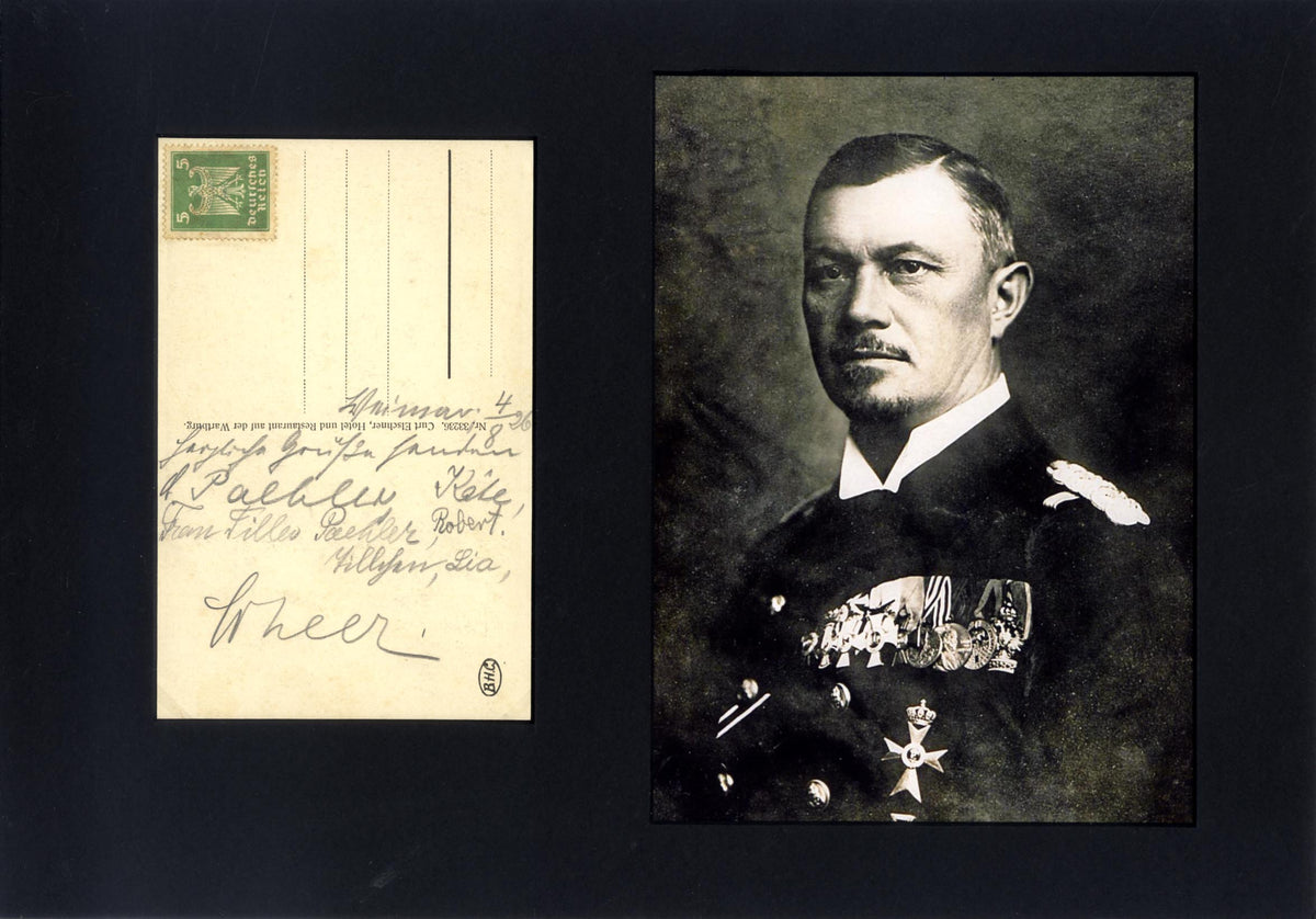Reinhard Scheer Autograph