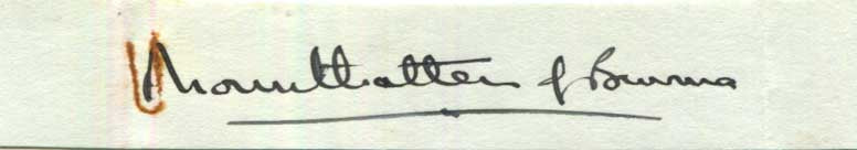 Mountbatten von Burma Autogramm