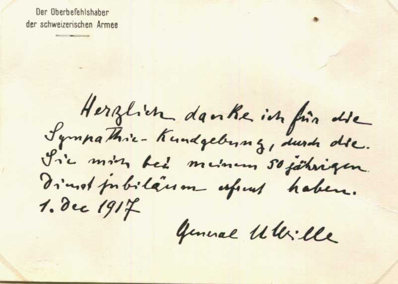 Conrad Ulrich Sigmund Wille Autograph Autogramm | ID 16011727536509
