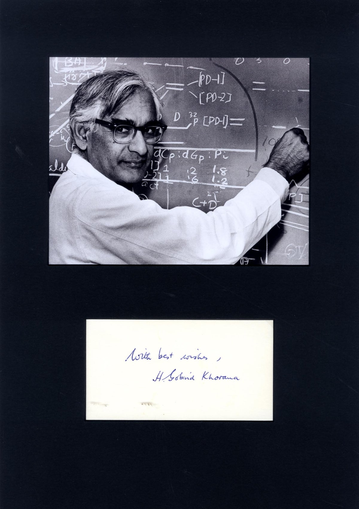 Har Gobind Khorana Autograph Autogramm | ID 16015543730557