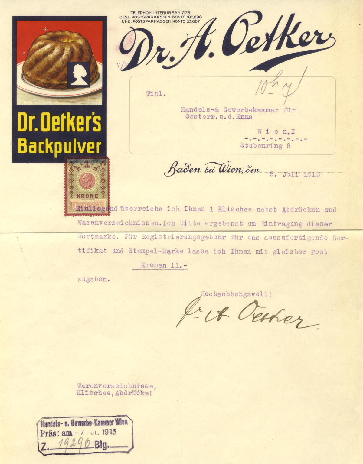 August Oetker Autograph Autogramm | ID 16015775007101
