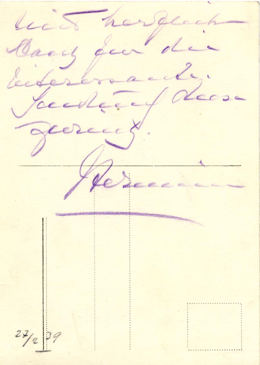 Hermine Reuss of Greiz Autograph