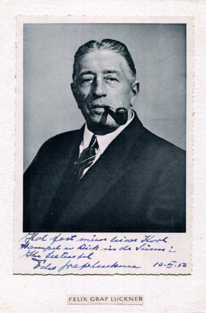 Felix Graf von Luckner Autograph Autogramm | ID 16024496243069