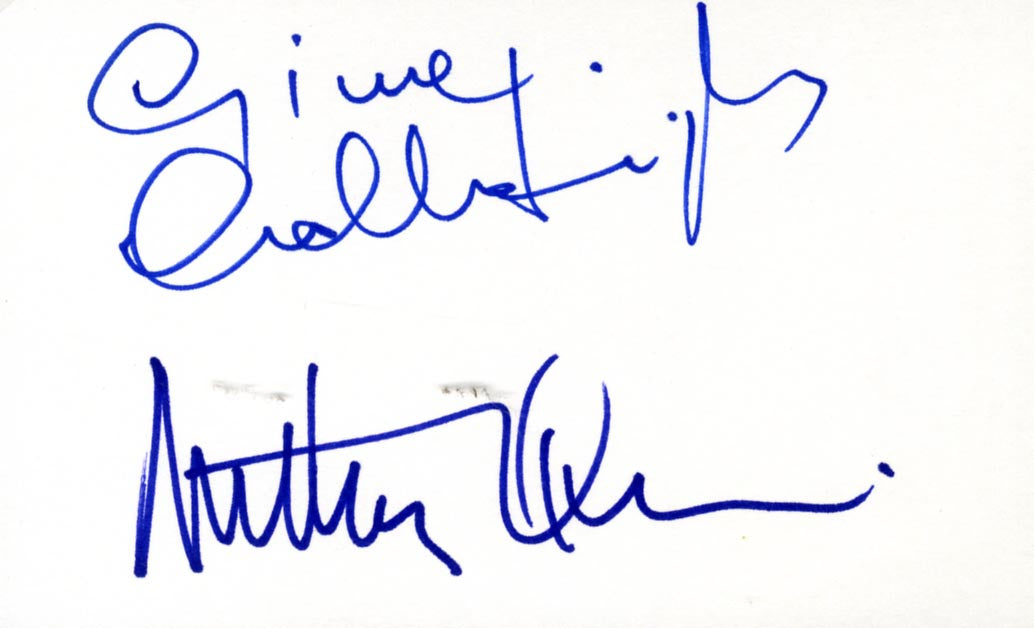 Anthony Quinn & Gina Lollobrigida Autograph