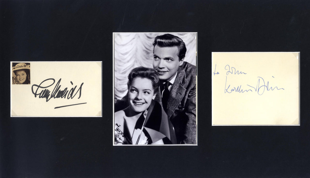 Romy Schneider & Karlheinz Böhm Autographs