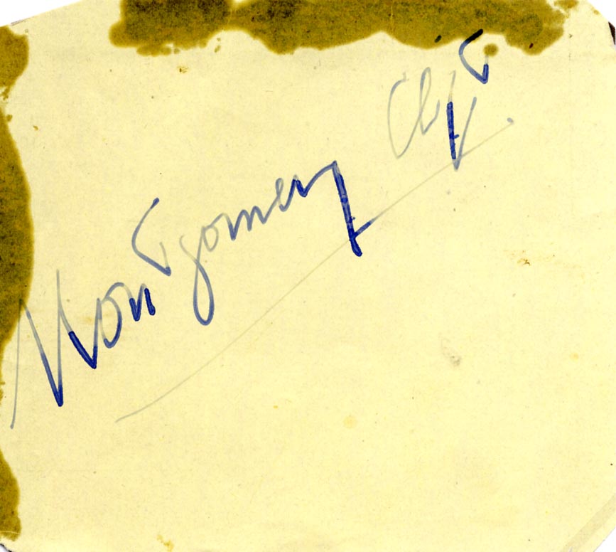 Montgomery Clift & John Ireland Autographs